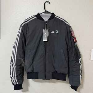 Adidas Juventus x NASA LFSTLR Reversible Reflective Bomber Jacket Size M